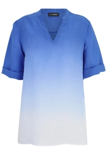 Doris Streich lehká lněná tunika s ombré efektem