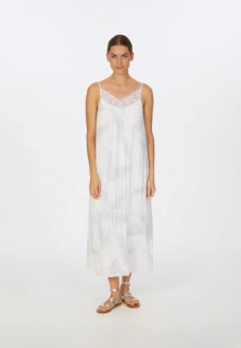 Marc Aurel plisované šaty s mřížkovým potiskem