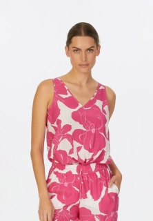 Marc Aurel top s růžovým květinovým potiskem