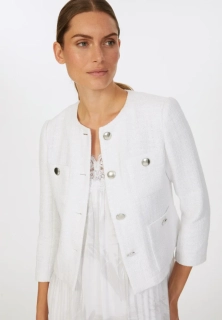 Marc Aurel Bunda z letního bouclé s lurexovou přízí