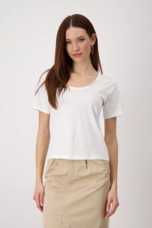 Monari jednobarevné tričko s ozdobami